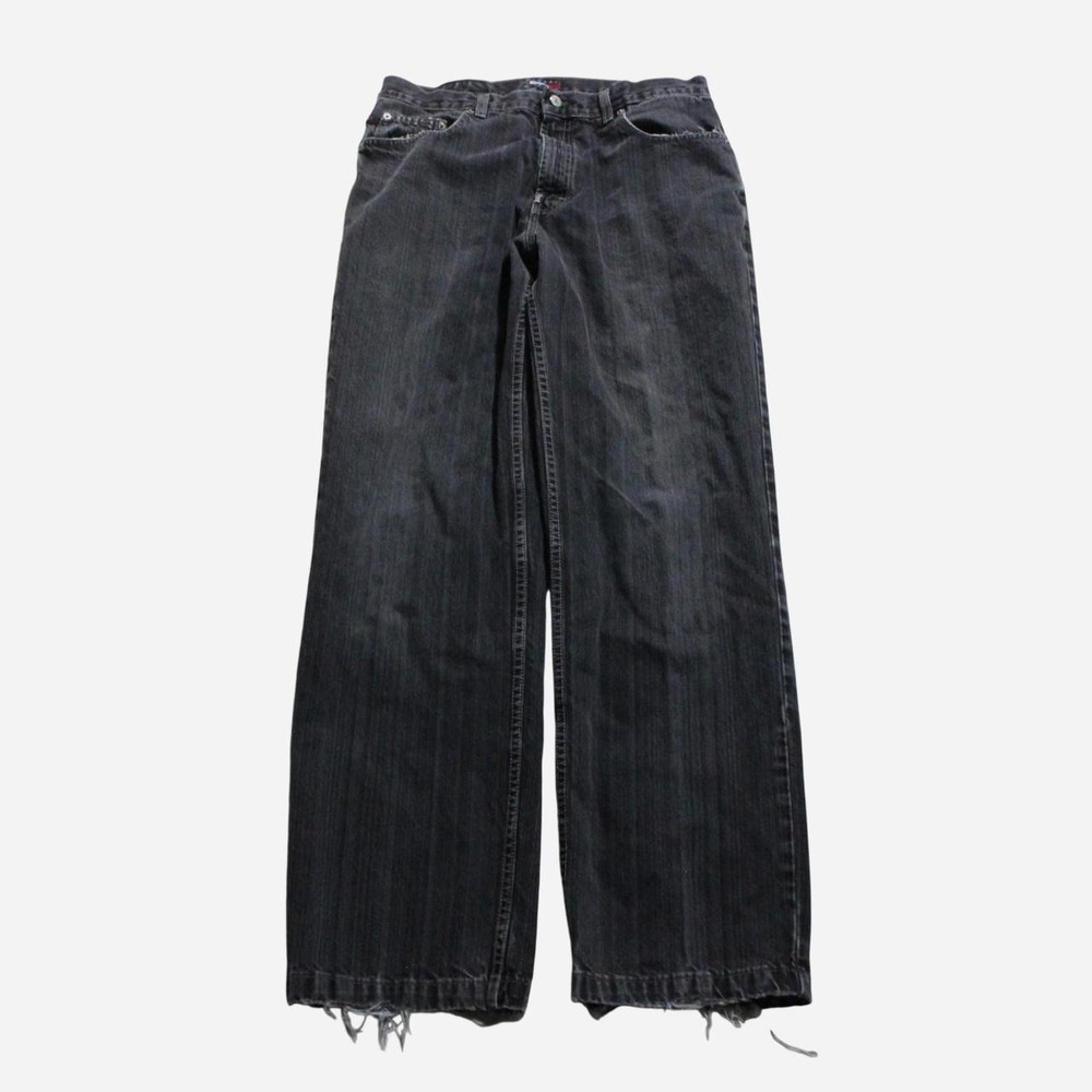 Mens Vintage Y2K Skater Streetwear Grunge Baggy Tommy Hilfiger Black Jeans